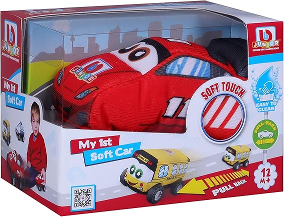 Pack of 8 unior My 1ST Soft Race CAR Preschool Vehicle Toy,